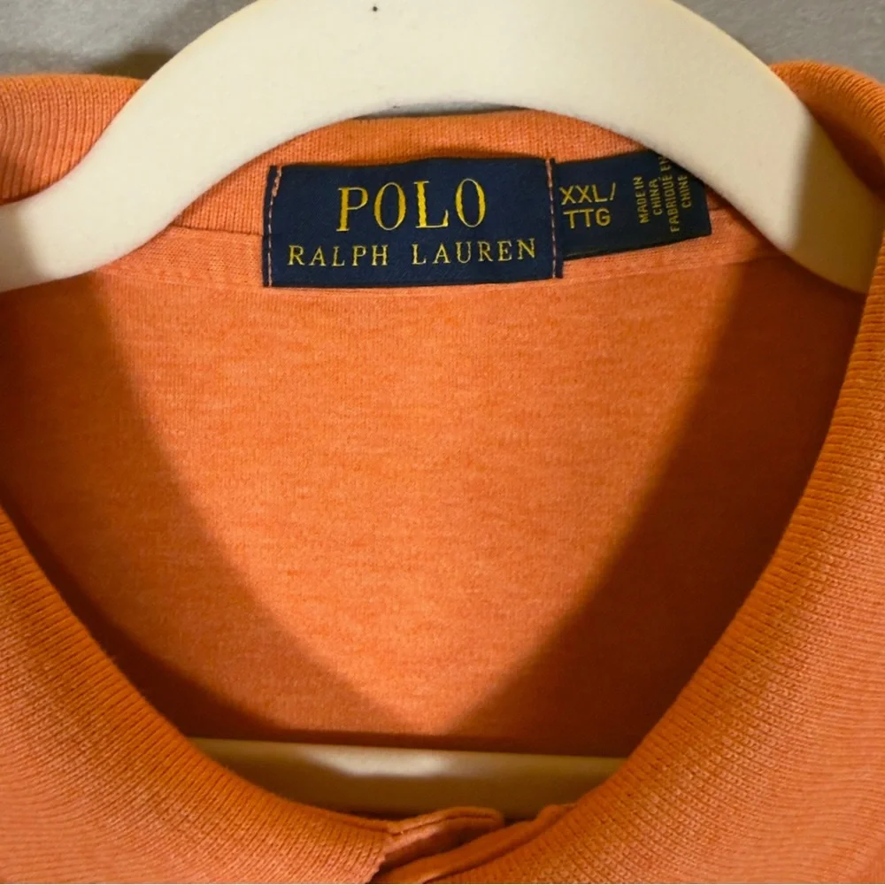Ralph Lauren Orange‎ Short-Sleeve Polo with Navy Pony
